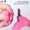 Monja Fake Nail Clippers U-shaped Adjustable Fake Nail Cutter Trimmer Anti-Splash False Nail Clipper Cover DIY Nail Art Care Tool.