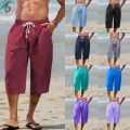 Men’s Casual Linen Shorts – Regular Fit for Hot Weather Days. 