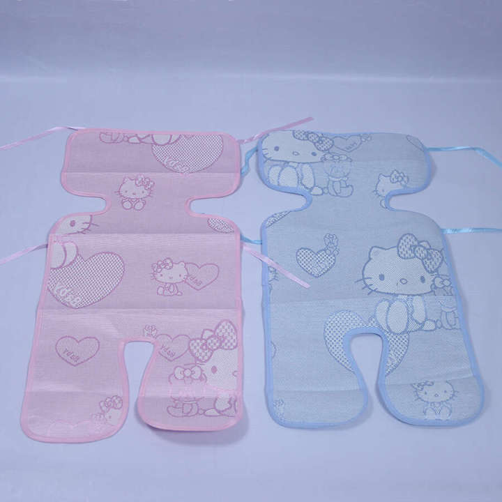 Baby baby five point mat, children's stroller ice silk cool mat