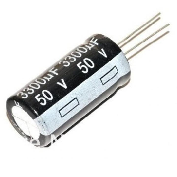 3Pcs- Electrolytic Capacitor 3300uF 50V Radial Polarized Aluminum Electrolytic Capacitor