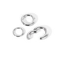 ZS 1PC Large Size Hoop Earring 316L Stainless Steel Ear Gauges Plugs Punk Septum Nose Rings 2/4/6/8/10/12G BCR Body Piercings.