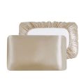 2pcs Comfortable Solid Color Silk Elastic Pillow Case Satin Silk Skin Friendly Sleeping Pillowcase Soft Pillow Cover Household. 