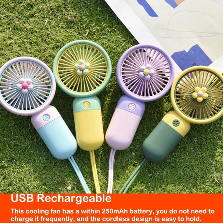 Handheld Mini Fans USB Rechargeable Small Electric Fan Student Pocket Portable Fan Mini Portable Air Conditioner
