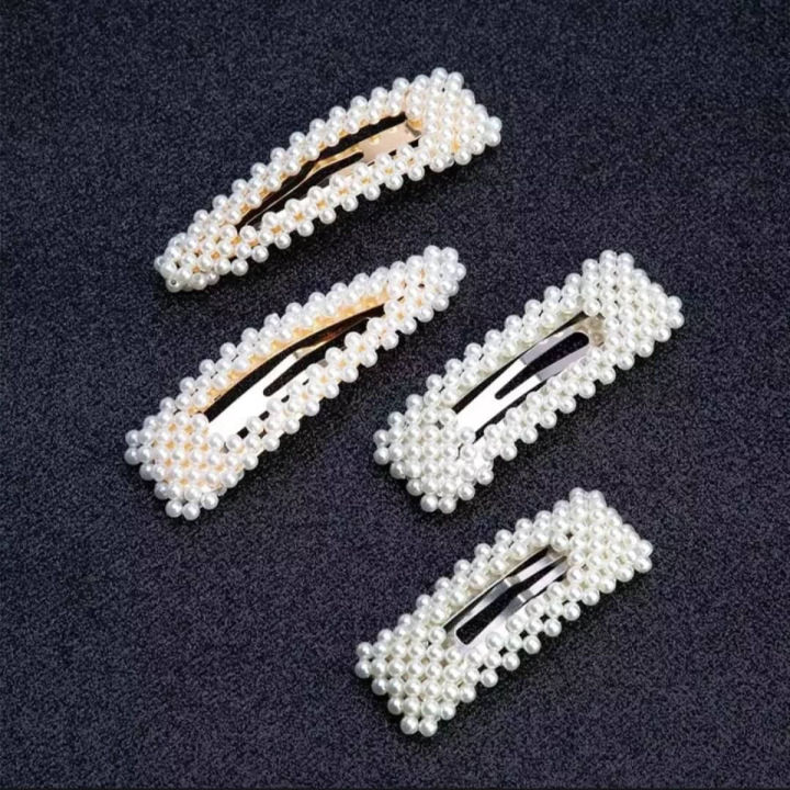 Pearl Hair Clip for Women 2 Pcs Hair Accessories