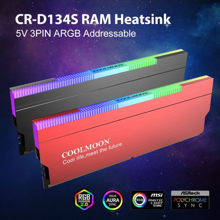 COOLMOON%20DDR1%20DDR3%20DDR4%20RGB%20RAM%20Cooling%20Heatsink%205V%203PIN%20ARGB%20AURA%20SYNC%20Memory%20Radiator%20Cooler%20for%20Computer%20LP%20-%20Image%203