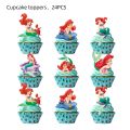 The Little Mermaid Princess Ariel Tableware Set Girl Birthday Decorations Balloon Paper Plate Cup Tablecloth Party Supplies. 