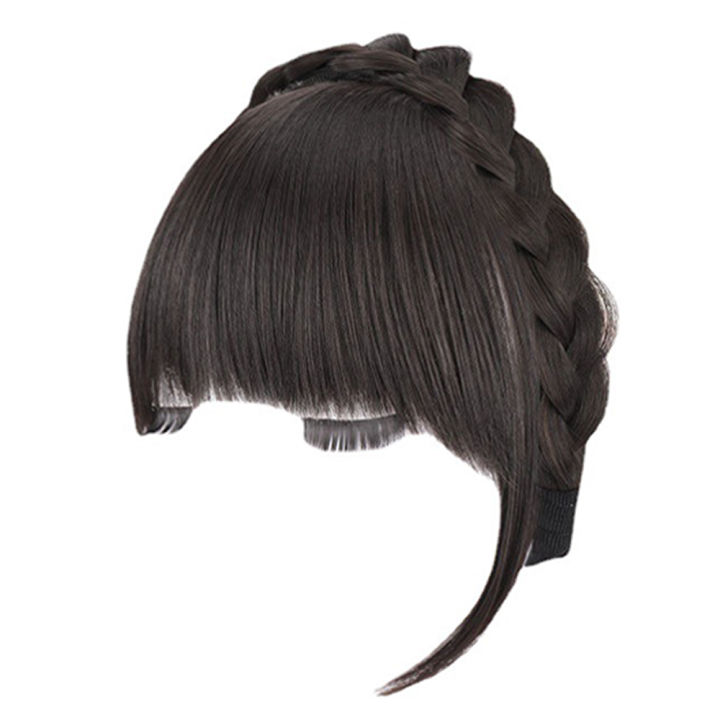 【Broad Sunlight shop】(NEW)Hair Headband Fringe Bangs Hairband Hair Extension Women Girls Clips In Hair Extension Hair Hairpiece