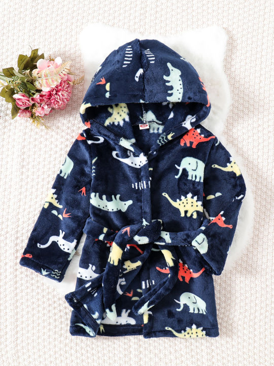 Children's%20dressing%20gown,%20flannel,%20small%20children's%20treasure,%20baby,%20boys,%20thickened%20girls'%20coral%20velvet%20pajamas,%20autumn%20and%20winter,%20four%20seasons%20bathrobe%20-%20Image%203