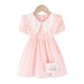 Girls Dress Summer 2024 New Children's Clothes Little Girl Little Fresh Princess Dress Foreign Style Thin Skirt Tide. 
