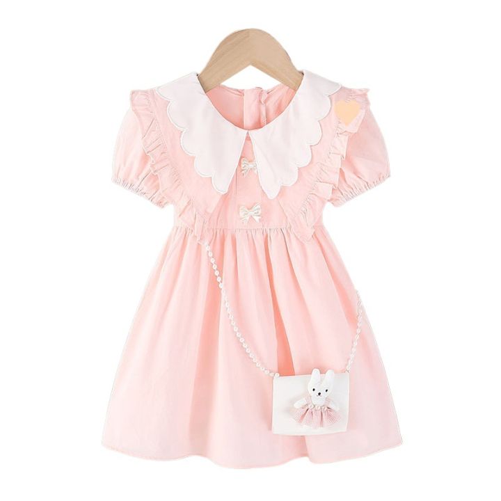 Girls%20Dress%20Summer%202024%20New%20Children's%20Clothes%20Little%20Girl%20Little%20Fresh%20Princess%20Dress%20Foreign%20Style%20Thin%20Skirt%20Tide%20-%20Image%205