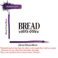 Bread Box Storage Canister Label Decal Sticker Kitchen Resturant Shop Farmhouse Style Pantry Decor Vinyl. 