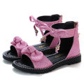 Girls' Sandals Summer 2024 New Fashion Korean Edition Princess Shoes, Big Kids, Little Girls, Soft Sole Children's Roman Shoes.