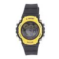 Rubber Digital Watch For Kids - Yellow. 