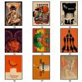 43 Designs Crime Film A Clockwork Orange Kraftpaper Poster Artwork Homedecal Fancy Wall Sticker for Coffee House.