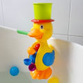 New Kids Shower Bath Toy Cute Yellow Duck Waterwheel Toys Baby Faucet Bathing Water Spray Tool Dabbling Toy Gifts Bath Toy. 