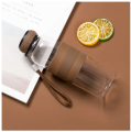 Borosilicate Glass Water Bottle 500ml, Durable, Leakproof, Dishwasher Safe. 