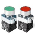 Push Button Switch 2 PCS  SPST Red (1NO 1NC) Green (1 NO 1NC). 