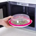Microwave Oven Plate Cover Splatter Guard Non Stick Plastic Clear Dish Lid Food Cover Hob Dust Cover Lid (1 PC) - Kitchen Accessories - Pitha Maker.