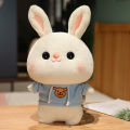 【Trick or Treat Alliance Mall】Soft Lalafanfan Rabbit Girl Plush Toy Cute 30cm Kawaii Lalafanfan Doll Wearing Glasses Wearing Toys Gift. 
