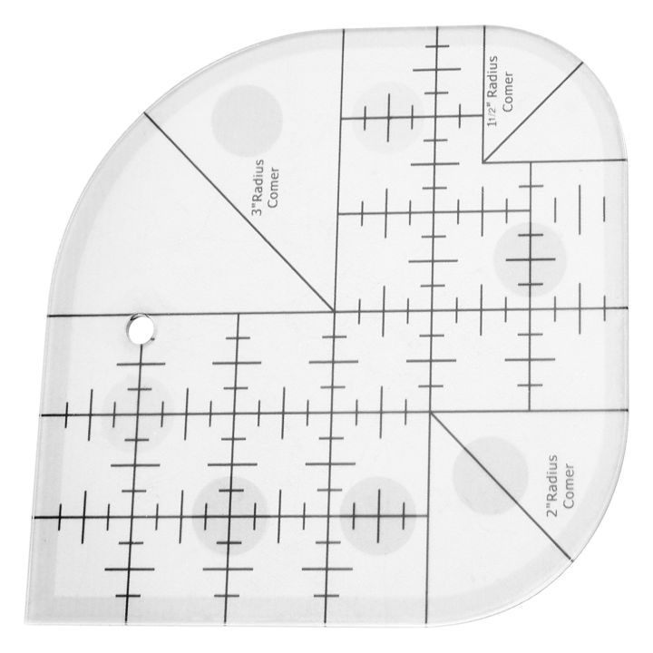 Curved Corner Cutter Quilt Ruler, Sewing Patchwork Ruler Sewing ...