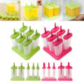 6 Grids Silicone Summer Ice-lolly Ice Cream DIY Maker Mould Tray with Stand. 