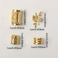 40PCS Hair Accessories Metal Cuff Clips Mixed Hair Rings Set Hair Braiding and Dreadlocks Beads DIY Charm Hair Braid Tubes Decor. 