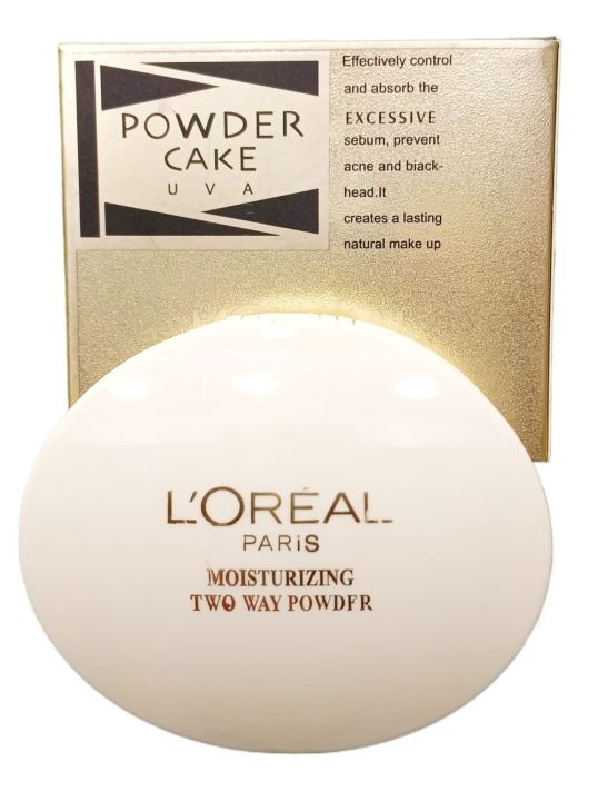 International PRC product Face care Loreal paris powder cake pressed / compact powder double part - 1 piece (10 gm)
