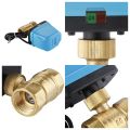 2X 2-Way Zone Valve Two-Way Valve Motor Ball Valve Electric Electric Valve Reversing Ball Valve 220V DN20 (G3 / 4 Inch). 