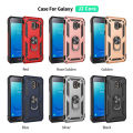 Lereach For Samsung Galaxy J2 Core / J260 Mobile Phone Case TUP+PC Hard Ring Car Ring Bracket Shockproof Back Cover. 