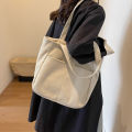 Lazy Wind Lamp Core lush uet ag for Women's Autumn and Winter ew orean Single Shoulder ag for Students with Classroom emperament andbag.