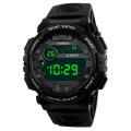 HONHX Student Sports Watch Men LED Digital Display Date Step Counter Outdoor Sports Waterproof Electronic Leisure Watches.