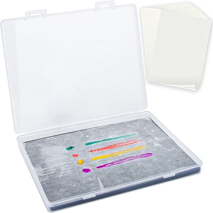 Pigment Palette Sponges Stay Wet Palette Papers White Wet Palette Tray Plastic Acrylic Paints Keep Paint Wet