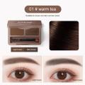 2 Color Eyeshadow Powder Women Beauty Makeup Brown Brow Palette Eyebrow Brush Cream With Waterproof Eye Coffee P9T9. 