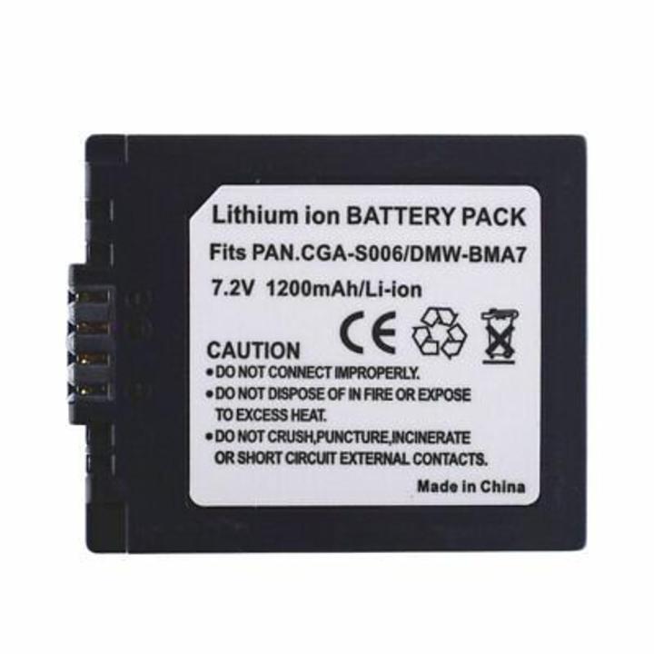 Panasonic CGA-S006, CGA-S006E, CGR-S006E, DMW-BMA7, BP-DC5 for Lumix