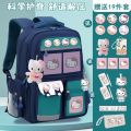 Hello Kitty School Bag 2022 Boys Primary School Students 123456th Grade Lightweight Spine Protector Burden Reduction Casual Backpack.
