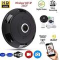 Wifi IP Fish Eye 360 Degree Panoramic VR Camera. 