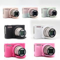 Stylish Silicone Camera Case For Canon For PowerShot SX740SX730 Jelly Pink Body Cover Protector For Digital Camera.