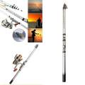 Rock Fishing Rod Folding Travel Fishing Rod Reel Adjustment Gear 1BB - ,.