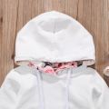 Baby Girl Infant Clothes Hooded Tops Floral Large Pocket Long Sleeve Sweatshirt Pants Infant Outfits Sets Tracksuit. 