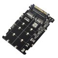 2 in 1 M.2 NVMe SATA U2PCB M.2 NVME SSD Key M Key B SSD to U.2 SFF-8639 Adapter PCIe M2 Converter Desktop Computer Parts.