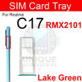Realme C17 Sim Tray Micro SD Card Slot with Sim Ejector Pin Replacement Part. 