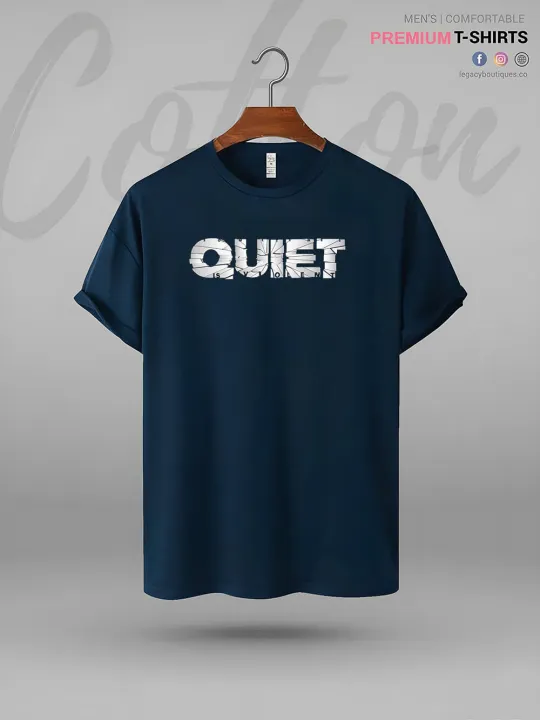 Great%20Quality%20Mens%20Tshirt%20In%20Lowest%20Price%20QUIET%20Printed%20-%20Image%203