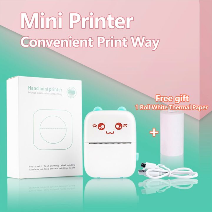 PIX Mini Printer Machine Wireless Portable Thermal POS Pocket Mobile Printer Short Hand Printer Papering Mini Thermal Bluetooth Pocket