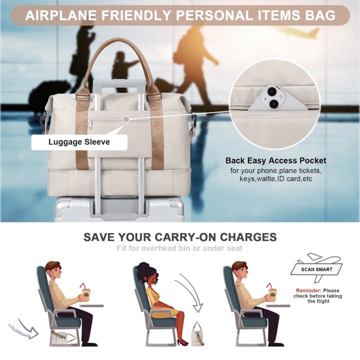 Likros%20Duffel%20Bag%20Travel%20Bag%20with%20Shoes%20Compartment,%20Gym%20Tote%20Bags,%20Shoulder%20Weekender%20Overnight%20Bag%20for%20Women%20Luggage%20Hangbag%20-%20Image%205