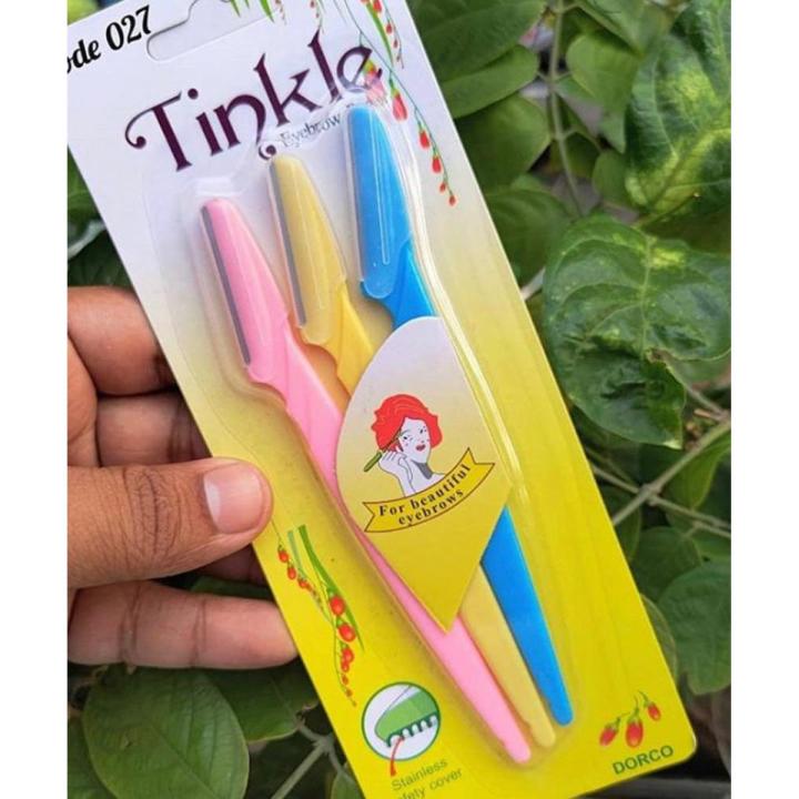 3 Pieces Eyebrow Razor Shaper Shavers/ Face Hair Removers