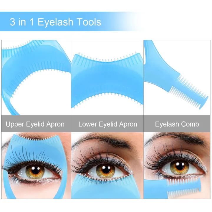 1/3Pcs%203%20In%201%20Mascara%20Shield%20Applicator%20Guard%20Eyelash%20Guide%20Aid%20Lash%20Assist%20Comb%20Eyelash%20Cosmetic%20Tool%20for%20Women%20Girls%20Makeup%20-%20Image%204