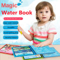 Reusable Children Magic Water Book Baby Early Education Toys Magical Drawing Coloring Books with Pen Set for Kids Montessori Toy.