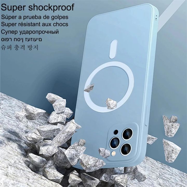 Original%20Liquid%20Cover%20For%20Apple%20Magsafe%20Case%20Iphone%2011%2012%2013%2014%20Pro%20Max%20Mini%207%208%2014%20Plus%20X%20Xr%20Xs%20Se%202020%20Clear%20Magnetic%20-%20Image%204