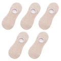 5 Pairs Women Non-slip Socks Invisible Summer Solid Color Mesh Ankle Boat Socks Silicone Female Cotton Slipper No Show Socks. 