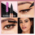 O.TWO.O Liquid Eyeliner Pencil Waterproof 2 In 1 Mascara Ultra-thin Double-ended Quick Dry Smooth Black Eye Liner Pen Cosmetics Shapewear.